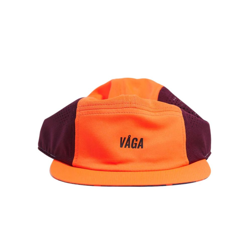 Gorra Running Vaga Feather Racing Cap Neon Orange Plum