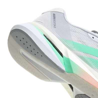 Zapatillas Adidas Adizero Boston 13 Mujer Dash Grey Pulse Mint Haze Coral talones drop 6 mm