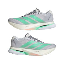 Zapatillas Adidas Adizero Boston 13 Mujer gris claro verde turquesa rosa