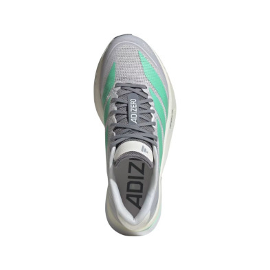 Zapatillas Adidas Adizero Boston 13 Mujer Dash Grey Pulse Mint Haze Coral lengueta mejorada