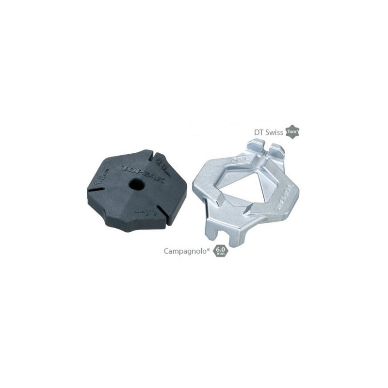 Duospoke wrench for dt-campagnolo wheel set