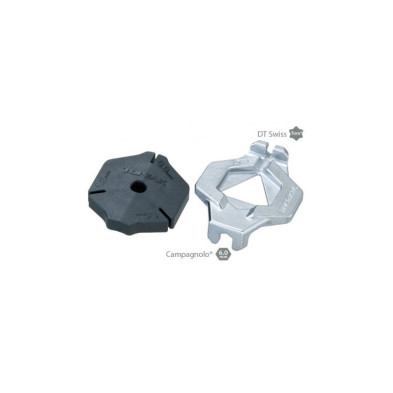 Duospoke wrench for dt-campagnolo wheel set