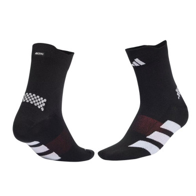 Calcetines Adidas Adizero Quarter negro y blanco