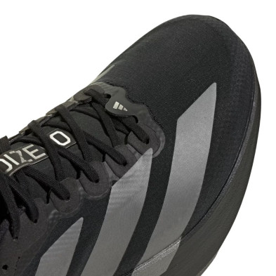 Zapatillas Adidas Adizero Evo SL Woven Hombre Core Black Iron Metallic Carbon empeine téxtil con cordones
