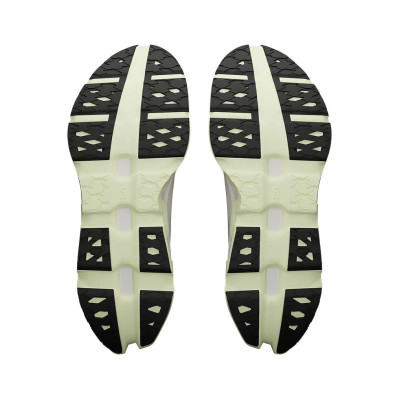 Zapatillas On Running Cloudmonster 3 Hyper Hombre beige verde suela agarre fiable