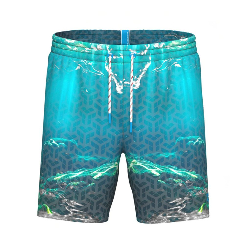 Bañador de playa Arena Water Prints Beach Boxer hombre Aqua