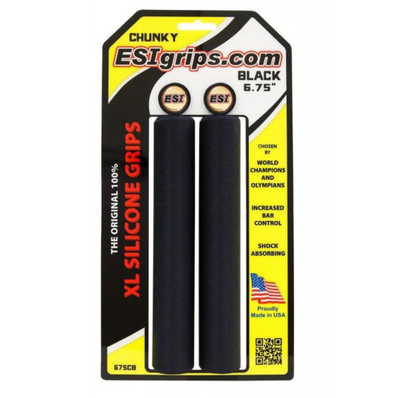 Puños ESI Grips Chunky XL 6,75 Long BTT Black