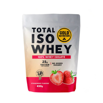 Gold Nutrition Total Iso Whey proteina en polvo 450g Strawberry