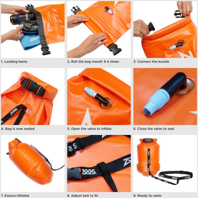 Boya Zoggs Hi Viz Swim naranja blanco características