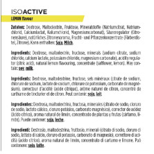PowerBar Bote IsoActive Limón ingredientes