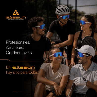 Gafas Eassun Shadow White con lente Azul Revo Shadow Blue Edition para cualquier deporte