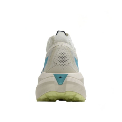 Zapatillas trail Brooks Cascadia Elite hombre blanco azul amarillo con Placa de propulsión Pebax