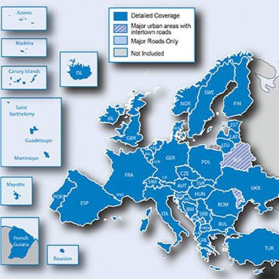 Tarjeta City Navigator® Europa NTU Garmin mapa