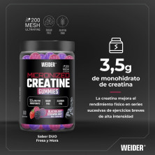 Gominolas Weider Creatina 60 Gummies cantidad
