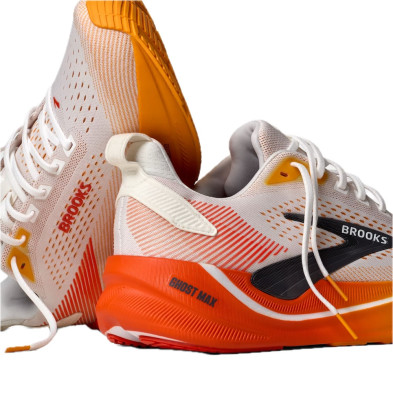 Zapatillas Ghost Max 4 hombre White/Orange/Red ambas