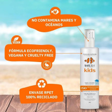 Spray solar Safe Sea SPF 50+ antimedusas Kids ecofriendly no contamina