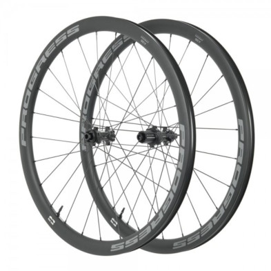 Juego ruedas Progress Airspeed A38 Disc 12x100/12x142 Cubierta Shimano
