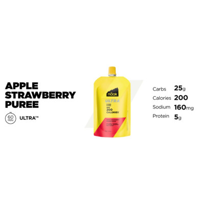 Naak Ultra Energy Puré 95g Apple & Strawberry características principales
