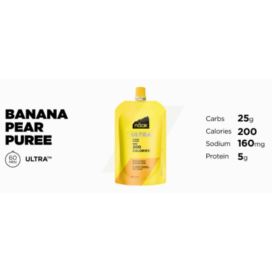 Naak Ultra Energy Puré 95g Banana & Pear características principales