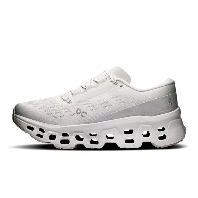 Zapatillas On Running Cloudmonster 3 mujer White Wolf  tecnología CloudTec