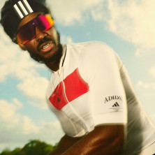 Maillot manga corta Adidas Heritage Tempo 3 Bandas hombre blanco roto y rojo inspirado en el ciclismo clásico