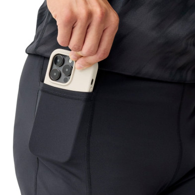 Malla corta Brooks Dash Half Tight hombre negro bolsillo para el móvil