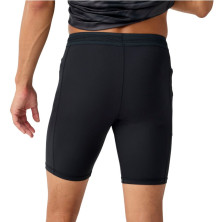 Malla corta Brooks Dash Half Tight hombre Black ajuste ceñido y compresivas