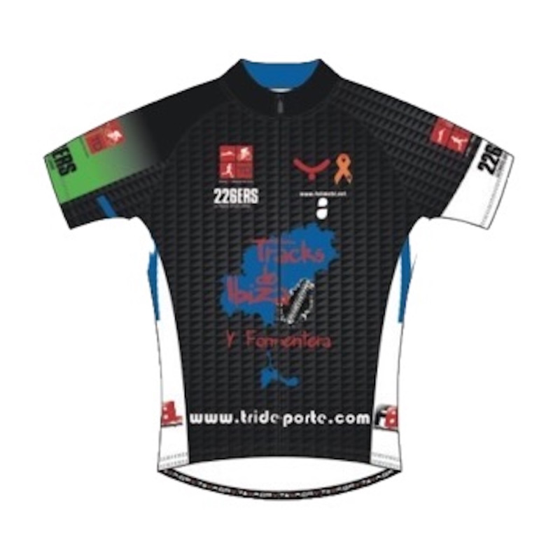 Maillot ciclismo manga corta Trideporte frontal