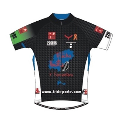 Maillot ciclismo manga corta Trideporte frontal