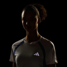 Camiseta manga corta Adidas Adizero Archive Mujer logo reflectante de alto rendimiento mejora la visibilidad