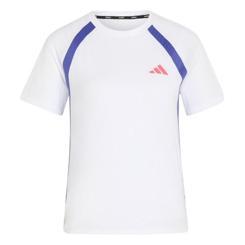 Camiseta manga corta Adidas Adizero Archive Mujer White/ Dual Indigo