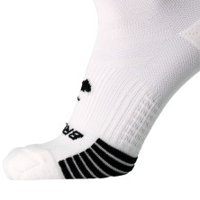 Calcetines Brooks Ghost Lite No Show 2-Pack blancos ajuste estratégico y soporte en el arco plantar