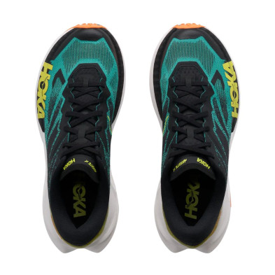 Zapatillas Hoka Mafate X Hombre Neon Hoka Black Electric Aqua par puntera protectora