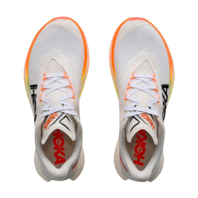 Zapatillas Hoka Cielo X1 3.0 Unisex blanco naranja