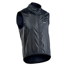 Chaleco cortavientos VORTEX negro delantera