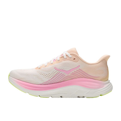 Zapatillas Hoka Clifton 11 mujer naranja rosa blanco amarillo fluor para entrenos diarios