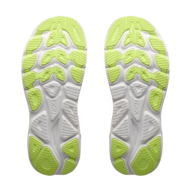 Zapatillas Hoka Clifton 11 mujer Tangerine Glow White suela Durabrasion más reistente