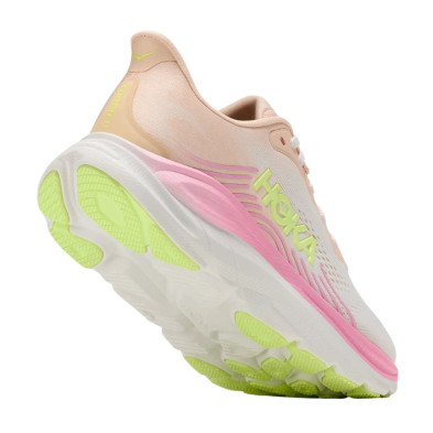 Zapatillas Hoka Clifton 11 mujer Tangerine Glow White Estampado 3D de silicona