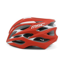 Casco MSC Inmold lateral rojo