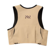 Chaleco running Nnormal Modular Trail Vest Beige sin la bolsa impermeable 8 litros