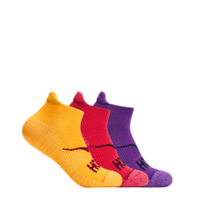 Calcetines invisibles Hoka No Show Run Pack de 3 Egg Yolk/ Cerise/ Virtual Violet