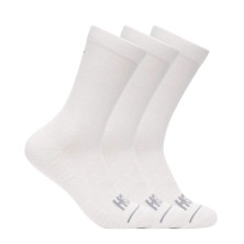 Calcetines media caña Hoka Crew Run Pack de 3 White White White