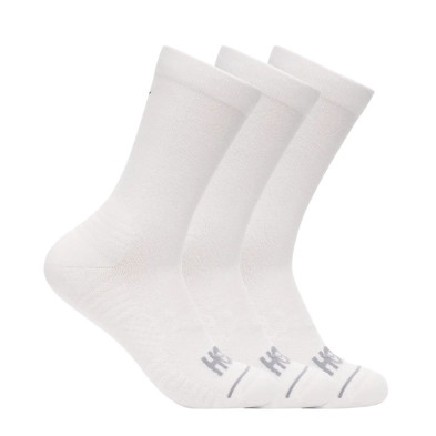 Calcetines media caña Hoka Crew Run Pack de 3 White White White