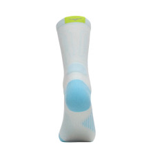 Calcetines Hoka Clifton media caña Crew Run Sock unisex Glimmering Blue con amortiguación extra