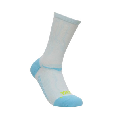 Calcetines Hoka Clifton media caña Crew Run Sock unisex Glimmering Blue a juego con las Clifton