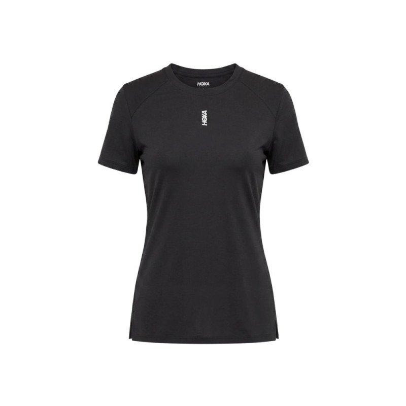 Camiseta manga corta Hoka EveryRun mujer Black