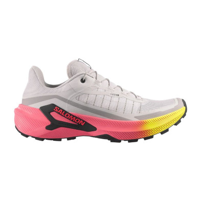 Zapatillas Salomon Genesis 2 hombre Gray Violet/ Safety Yellow/ Neon Flame