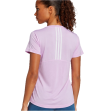 Camiseta manga corta Adidas Aeroready 3 stripes mujer Bliss Lilac