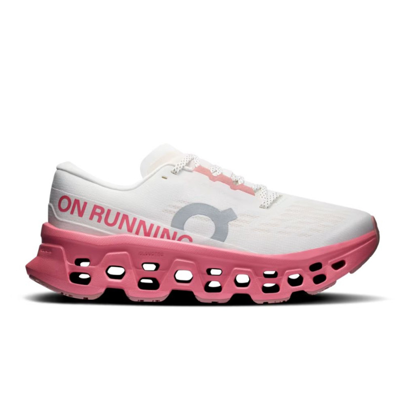 Zapatillas On Running Cloudmonster 3 mujer Ivory/ Camellia