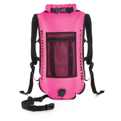 Boya Mochila Seguridad Aguas Abiertas rosa BuddySwim